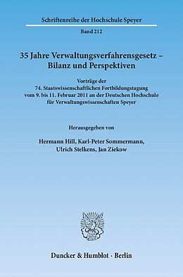Kartonierter Einband 35 Jahre Verwaltungsverfahrensgesetz  Bilanz und Perspektiven. von 