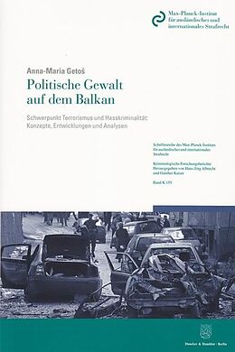 Kartonierter Einband Politische Gewalt auf dem Balkan. von Anna-Maria Geto