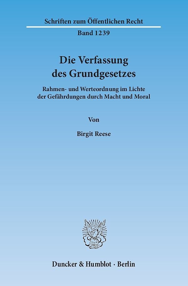 Die Verfassung des Grundgesetzes.