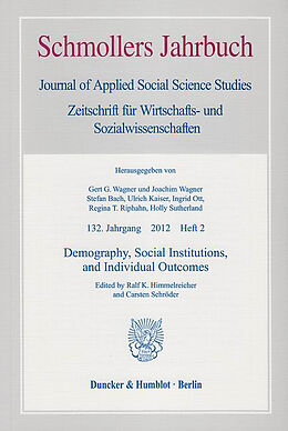 Kartonierter Einband Demography, Social Institutions, and Individual Outcomes. von 