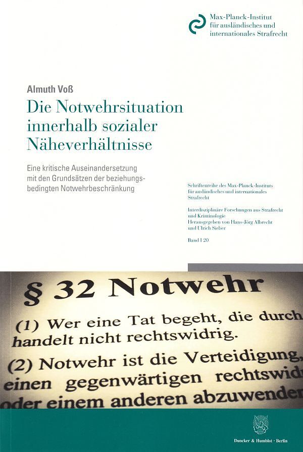 Die Notwehrsituation innerhalb sozialer Näheverhältnisse.