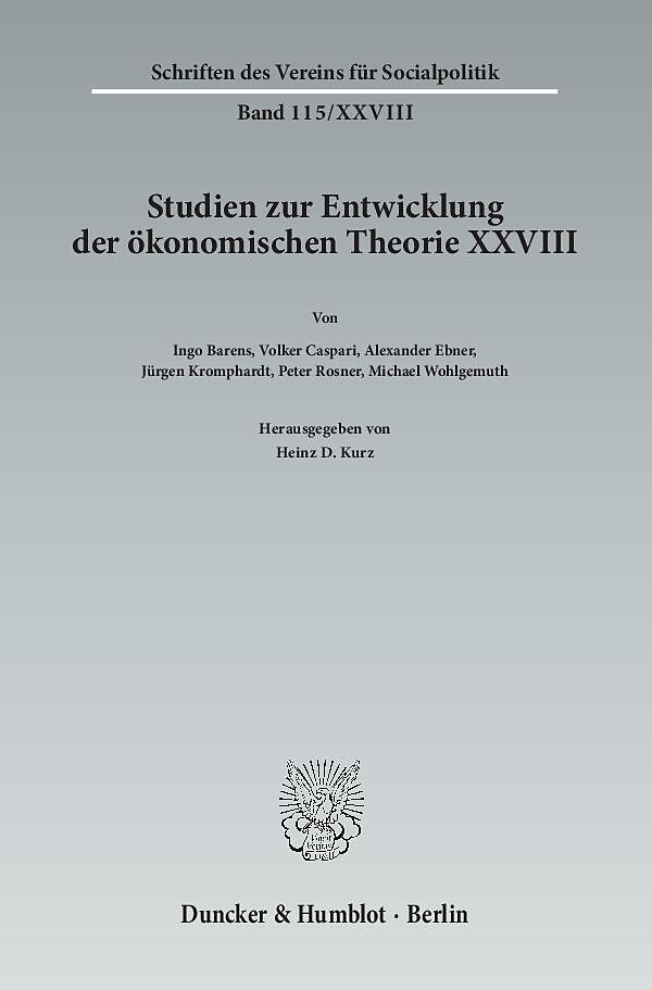 Die Ökonomik im Spannungsfeld zwischen Natur- und Geisteswissenschaften.