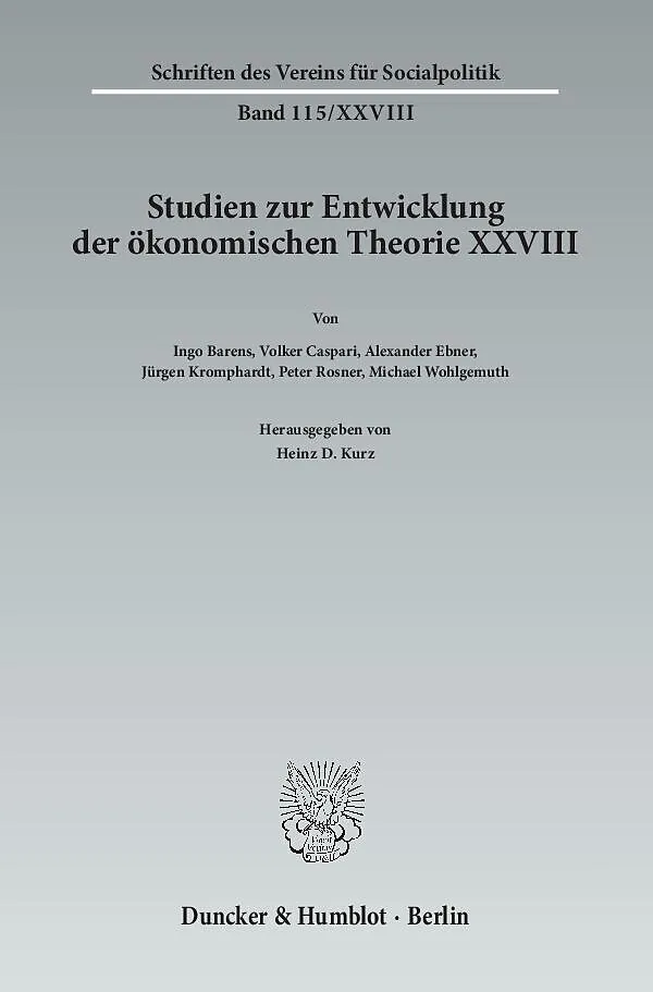 Die Ökonomik im Spannungsfeld zwischen Natur- und Geisteswissenschaften.