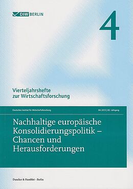 Kartonierter Einband Nachhaltige europäische Konsolidierungspolitik  Chancen und Herausforderungen. von 