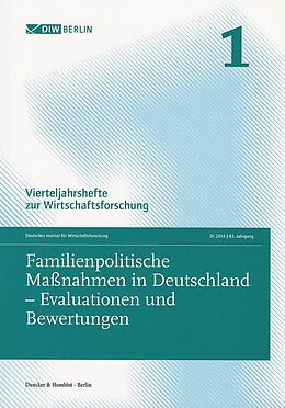 Kartonierter Einband Familienpolitische Maßnahmen in Deutschland  Evaluationen und Bewertungen. von 