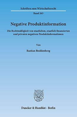 Kartonierter Einband Negative Produktinformation. von Bastian Boddenberg