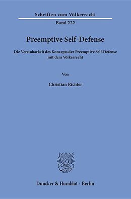 Kartonierter Einband Preemptive Self-Defense. von Christian Richter