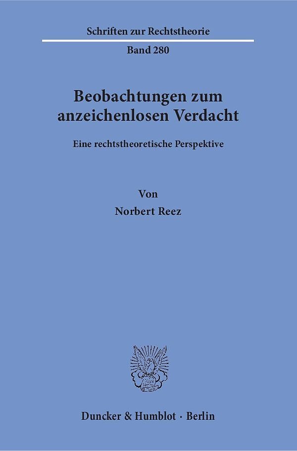 Beobachtungen zum anzeichenlosen Verdacht.