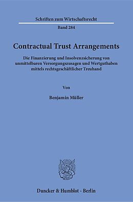 Kartonierter Einband Contractual Trust Arrangements von Benjamin Müller