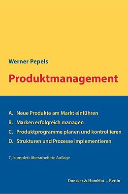 Kartonierter Einband Produktmanagement. von Werner Pepels