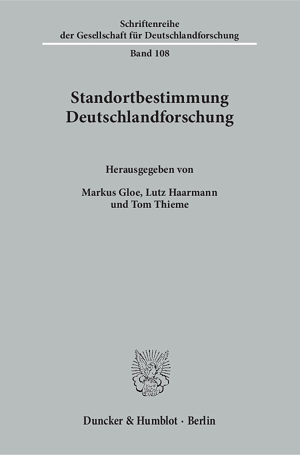 Standortbestimmung Deutschlandforschung.