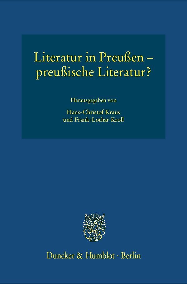 Literatur in Preußen  preußische Literatur?