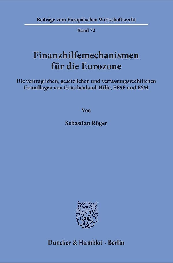 Finanzhilfemechanismen für die Eurozone.