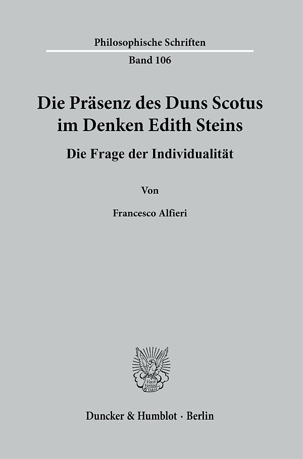 Die Präsenz des Duns Scotus im Denken Edith Steins.