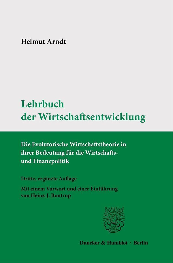 Lehrbuch der Wirtschaftsentwicklung.