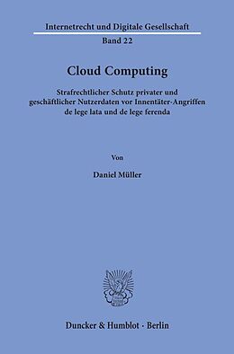 Kartonierter Einband Cloud Computing. von Daniel Müller