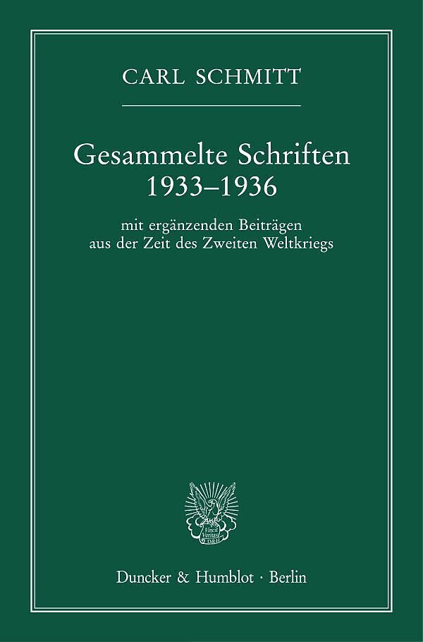 Gesammelte Schriften 19331936.