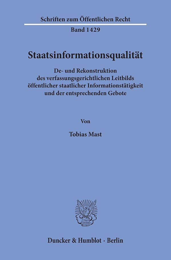 Staatsinformationsqualität.