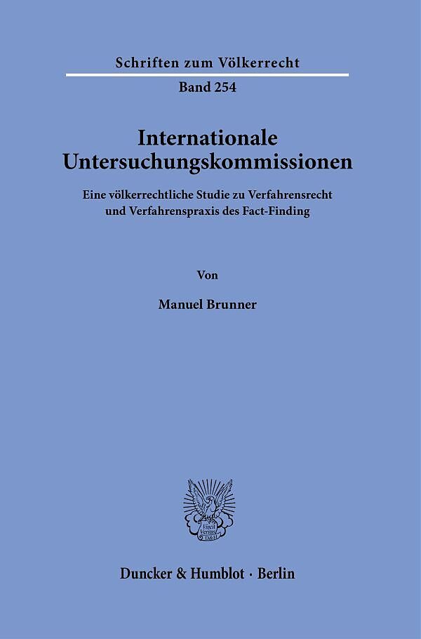 Internationale Untersuchungskommissionen.