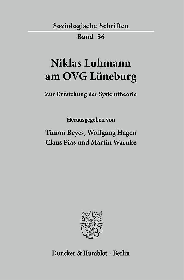 Niklas Luhmann am OVG Lüneburg.