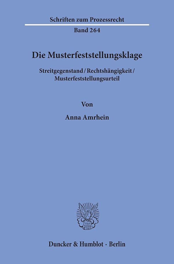 Die Musterfeststellungsklage.