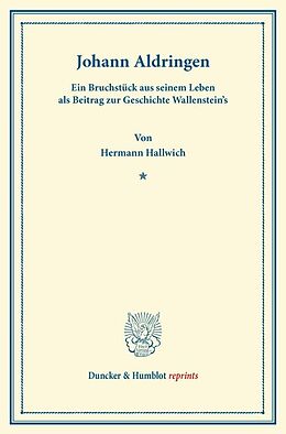 Kartonierter Einband Johann Aldringen. von Hermann Hallwich
