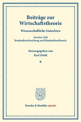 Kartonierter Einband Beiträge zur Wirtschaftstheorie. von 