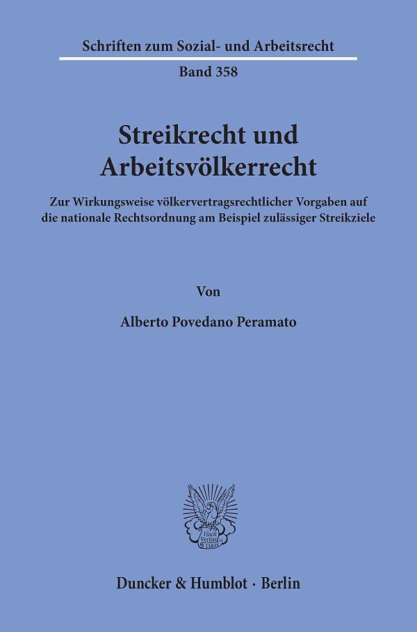 Streikrecht und Arbeitsvölkerrecht.