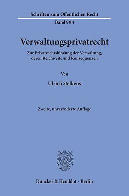 Fester Einband Verwaltungsprivatrecht. von Ulrich Stelkens
