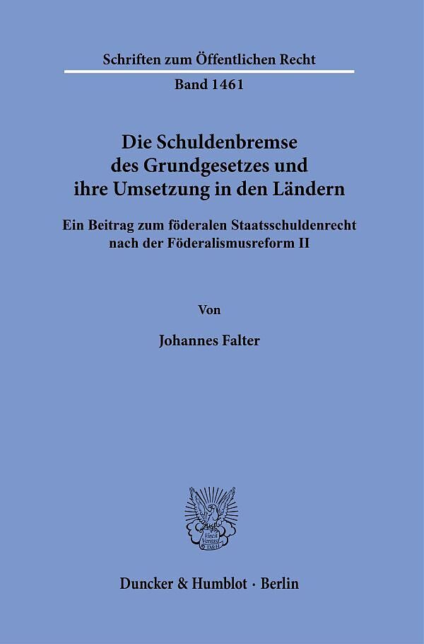 Die Schuldenbremse des Grundgesetzes und ihre Umsetzung in den Ländern.