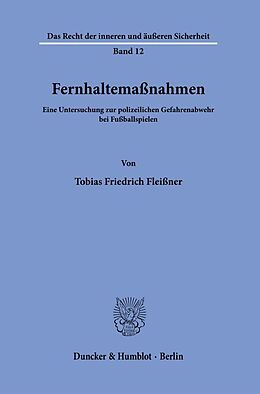 Fester Einband Fernhaltemaßnahmen. von Tobias Friedrich Fleißner