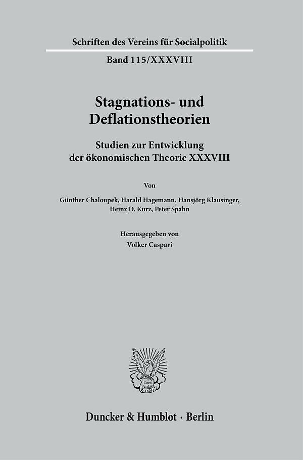 Stagnations- und Deflationstheorien.