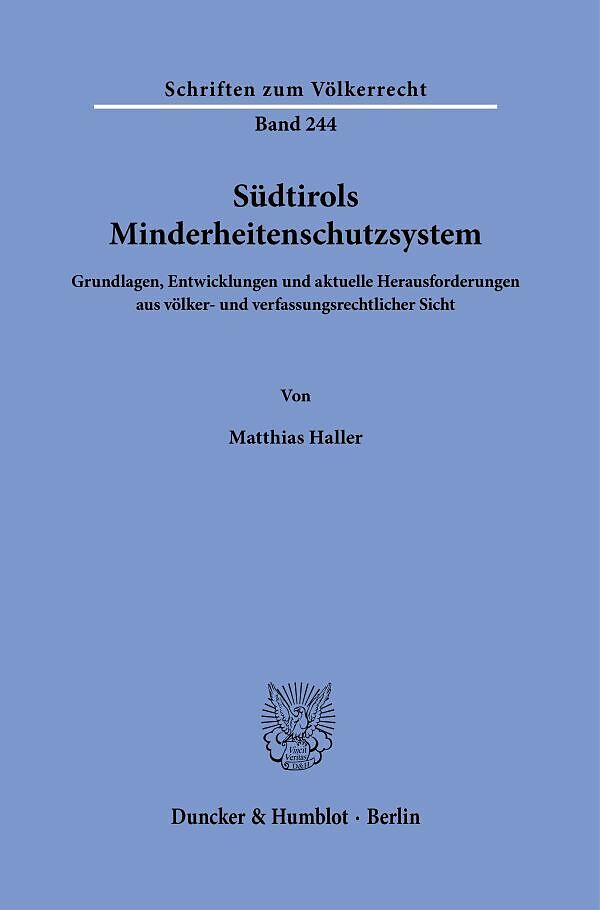 Südtirols Minderheitenschutzsystem.