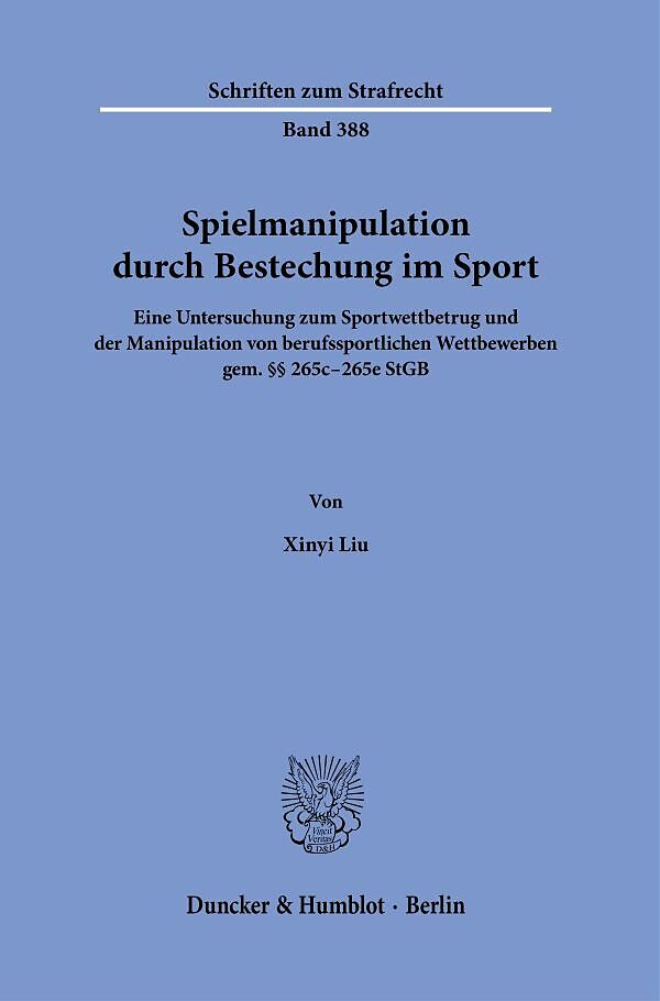 Spielmanipulation durch Bestechung im Sport.