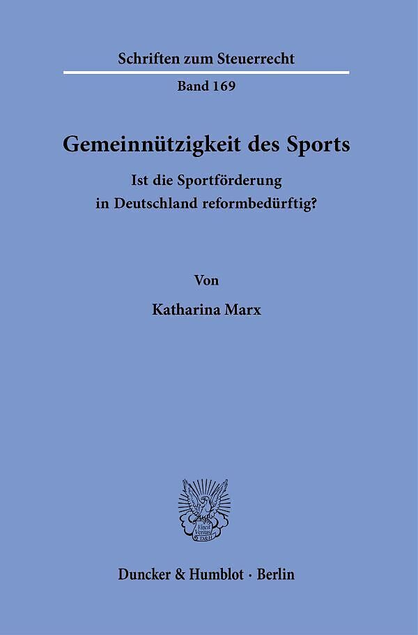 Gemeinnützigkeit des Sports.