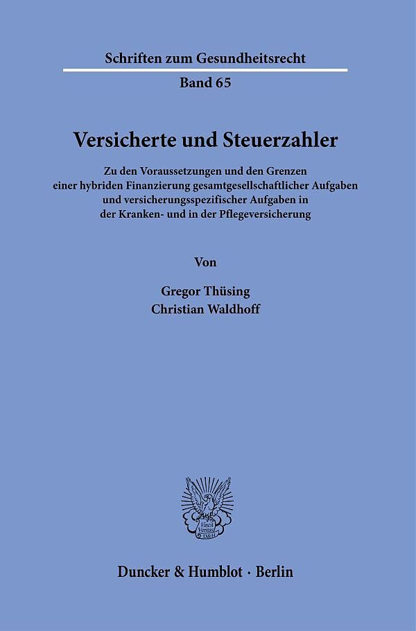 Versicherte und Steuerzahler.