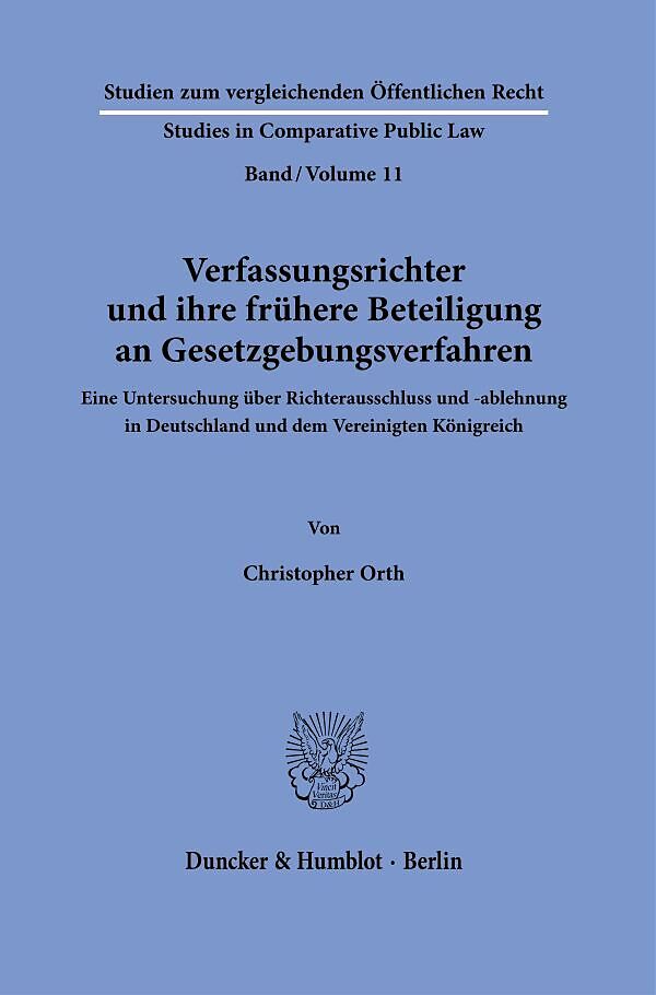 Verfassungsrichter und ihre frühere Beteiligung an Gesetzgebungsverfahren.