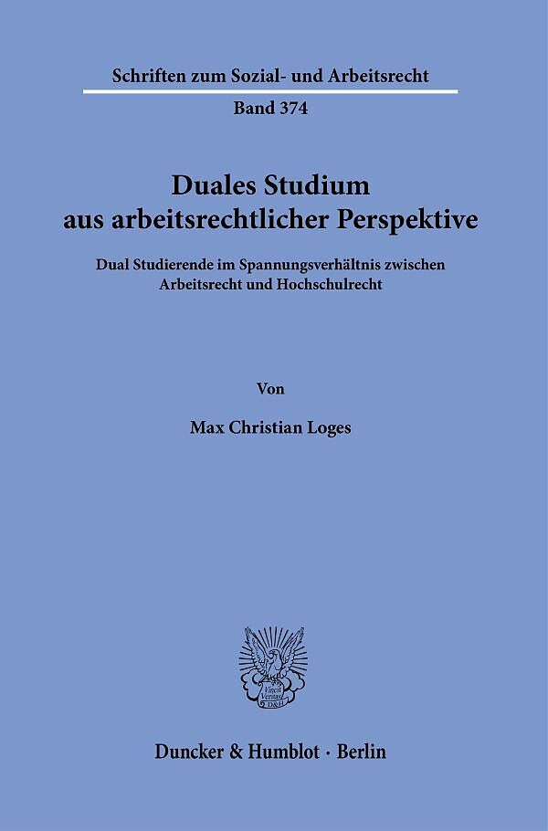 Duales Studium aus arbeitsrechtlicher Perspektive.