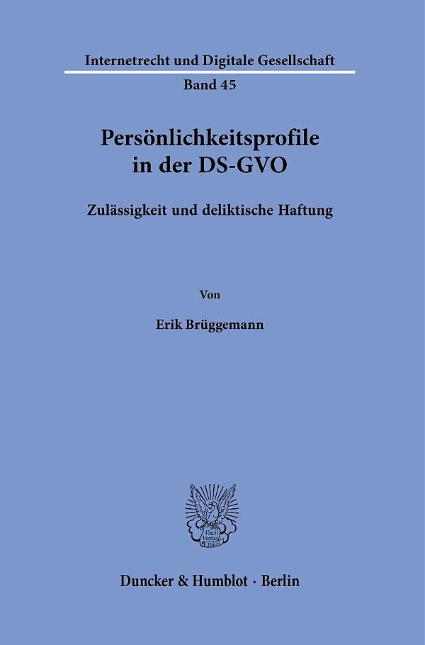 Persönlichkeitsprofile in der DS-GVO.