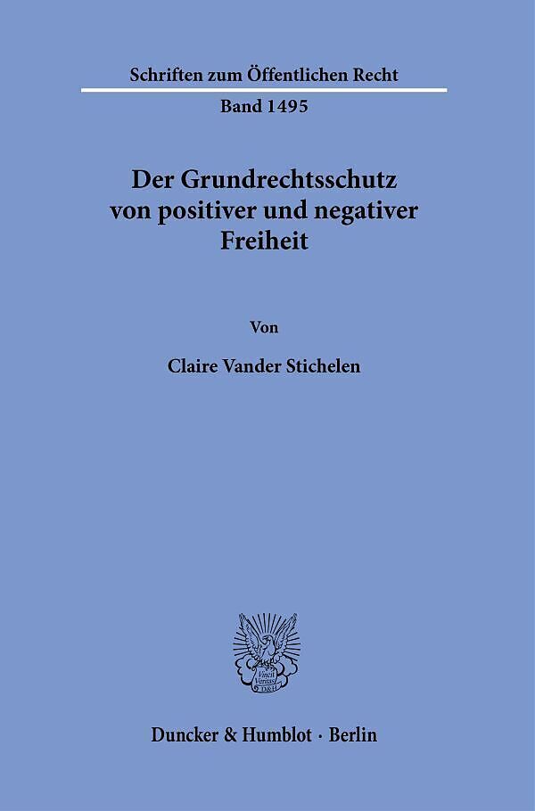 Der Grundrechtsschutz von positiver und negativer Freiheit.