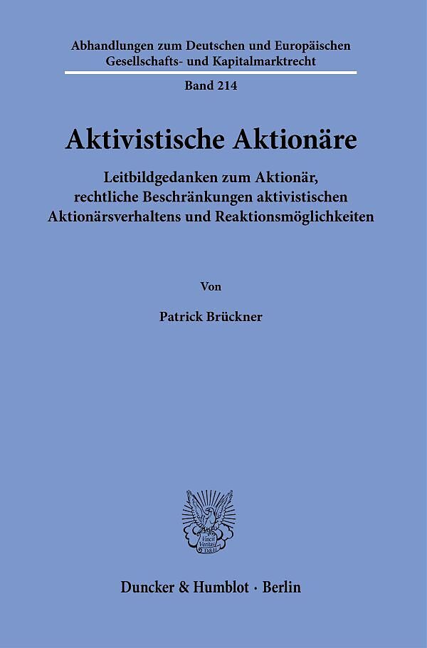 Aktivistische Aktionäre.