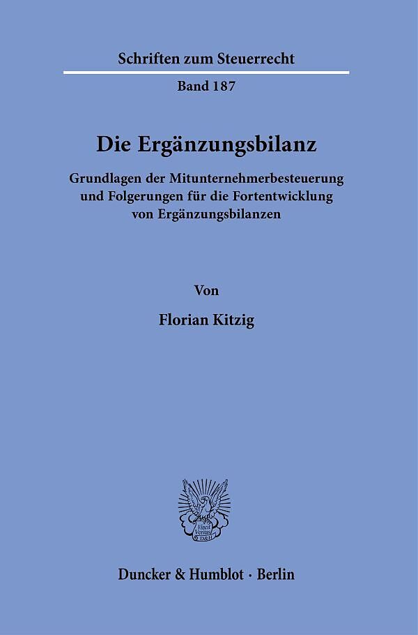 Die Ergänzungsbilanz.