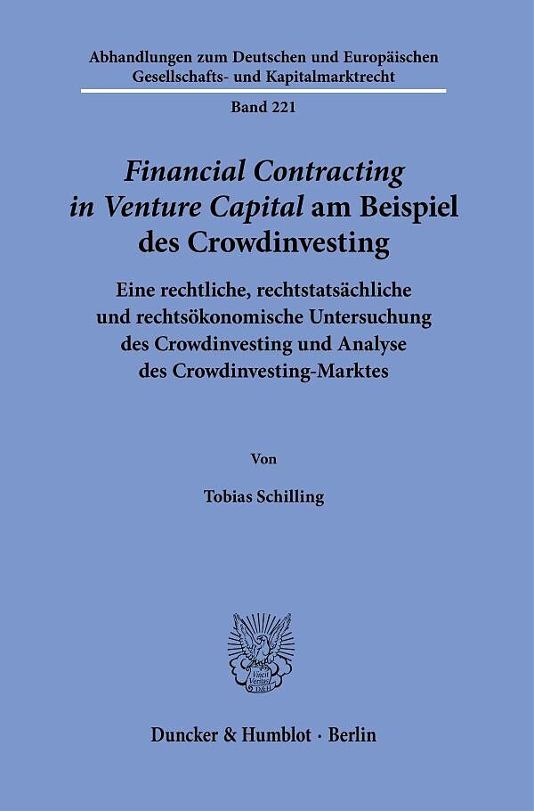 Financial Contracting in Venture Capital am Beispiel des Crowdinvesting.