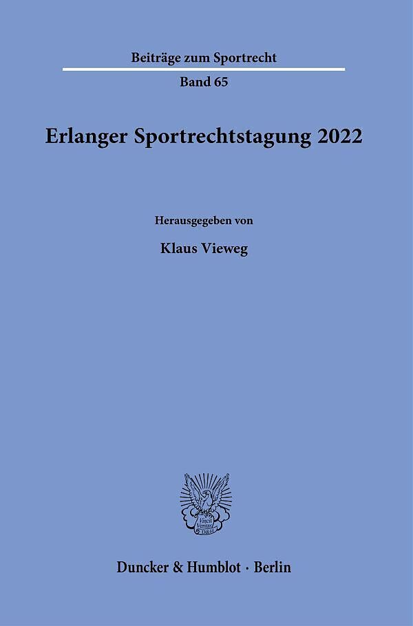 Erlanger Sportrechtstagung 2022.