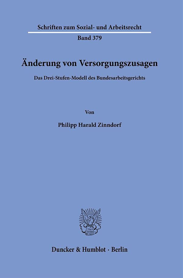 Änderung von Versorgungszusagen.