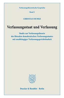 Kartonierter Einband Verfassungsstaat und Verfassung. von Christian Bumke