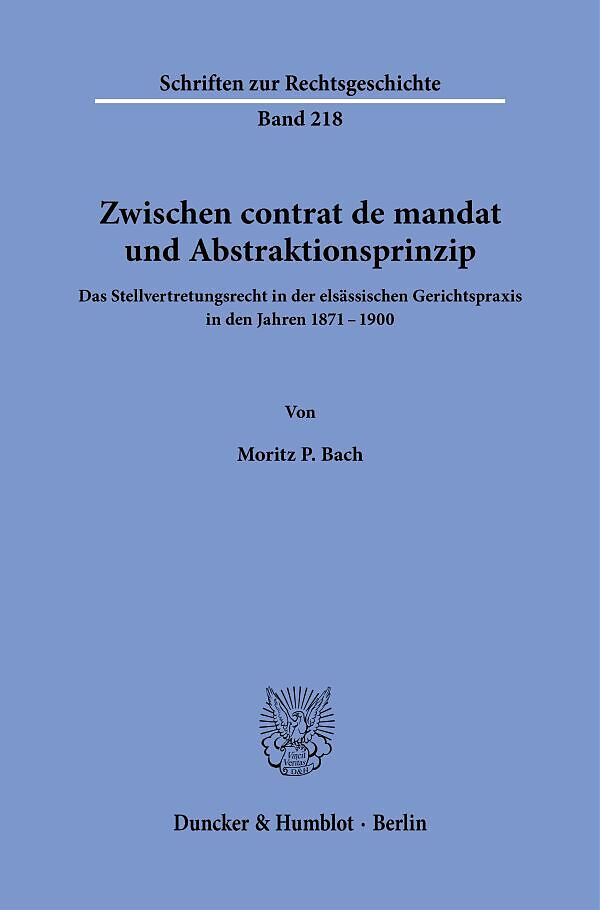 Zwischen contrat de mandat und Abstraktionsprinzip.