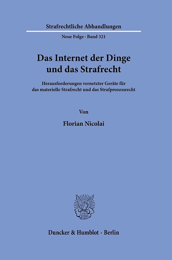 Das Internet der Dinge und das Strafrecht