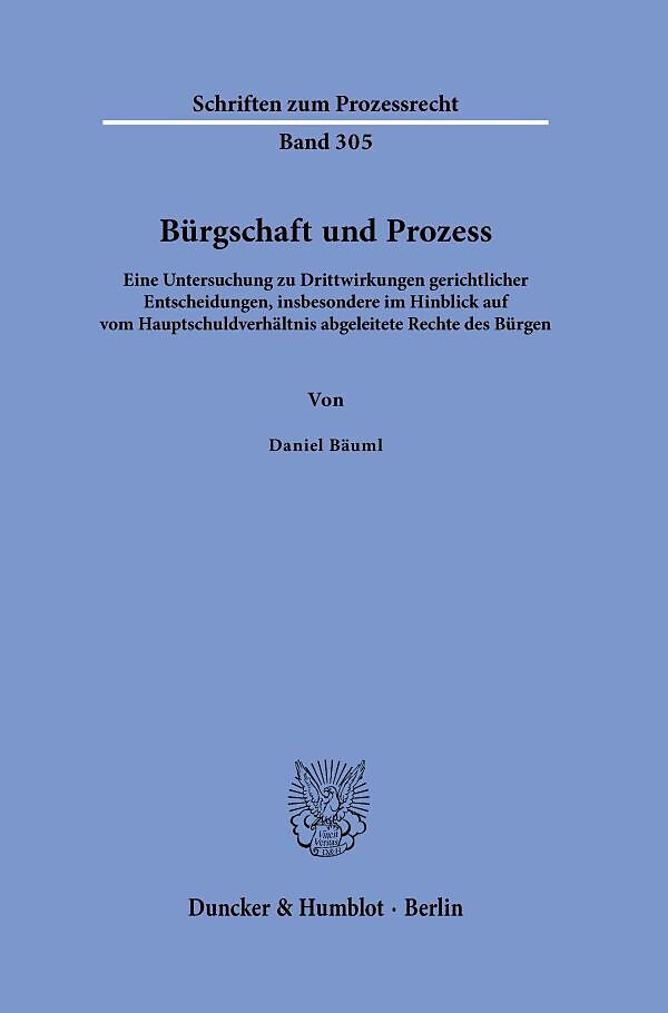 Bürgschaft und Prozess