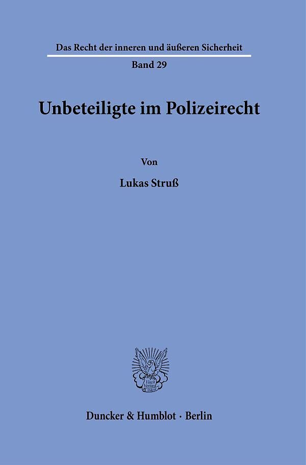 Unbeteiligte im Polizeirecht